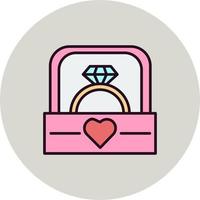 Wedding ring Vector Icon