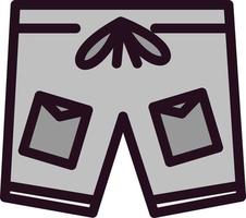 icono de vector de pantalones cortos