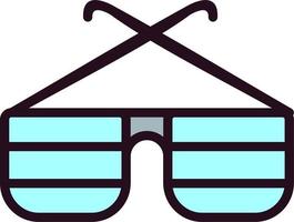 icono de vector de gafas de fiesta
