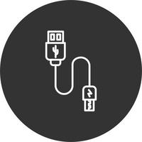 Usb cable Vector Icon