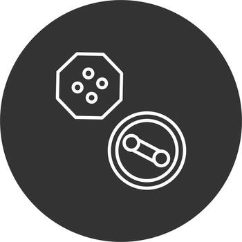 icono de vector de botón