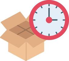 icono de vector de tiempo de entrega