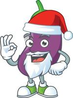 Eggplant cartoon character style vector