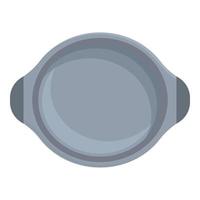 Cook equipment icon cartoon vector. Cooking pan vector