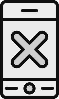 No Phone Vector Icon