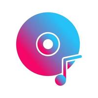 Music CD Vector Icon