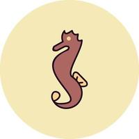 Sea Horse Vector Icon