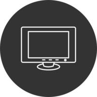 monitor de icono de vector