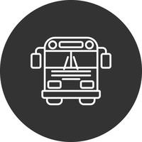 icono de vector de autobús escolar