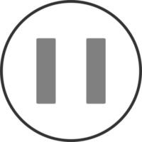 Pause button Vector Icon