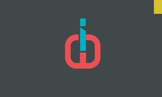 Alphabet letters Initials Monogram logo IW, WI, I and W vector