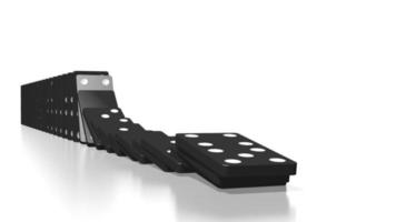 Domino Effect - Falling Black Tiles with White Dots video