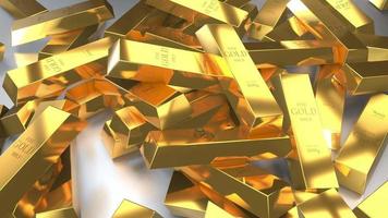vallend goud blokken - schat, rijkdom concept video