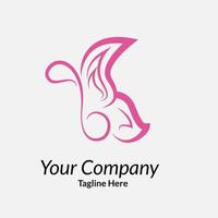 Butterfly logo Abstract beautiful butterfly logo design idea n illustration concept of beautiful butterfly formed from combination vector