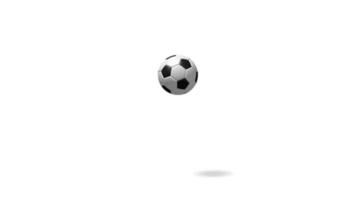 3D Bouncing Soccer, Football on White Background. Great for Topics Like Soccer, Football. video