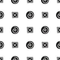 Minimalistic seamless rune pattern. Ancient runes. Scandinavian pattern vector