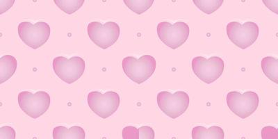 Seamless pattern in a simple style. hearts ornament on a pink background. The concept of romance. vector