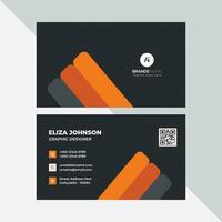 Professional modern clean minimal business card or visiting card design vector