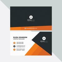 Professional modern clean minimal business card or visiting card design vector