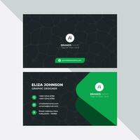 Professional modern clean minimal business card or visiting card design vector