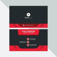 Professional modern clean minimal business card or visiting card design vector