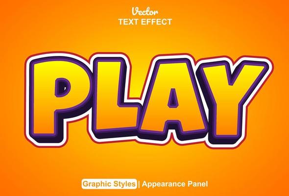 text effect play with graphic style and editable.