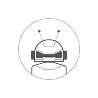 Ai artificial intelligence technology hi tech business icon. open Ai icon, smart bot, robot character on white background, Abstract, vector. design for chatbot, web banner, tech, wen site. vector