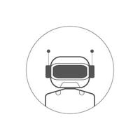 Ai artificial intelligence technology hi tech business icon. open Ai icon, smart bot, robot character on white background, Abstract, vector. design for chatbot, web banner, tech, wen site. vector