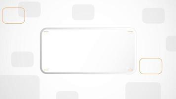 white grey rectangle technology background abstract. technology with line digital color grey, orange, dot, hi-tech, vector. rectangle technological for web banner, background, structure, object. vector