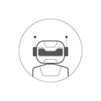 Ai artificial intelligence technology hi tech business icon. open Ai icon, smart bot, robot character on white background, Abstract, vector. design for chatbot, web banner, tech, wen site. vector