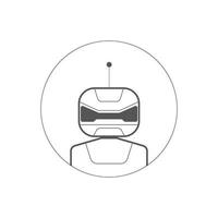 Ai artificial intelligence technology hi tech business icon. open Ai icon, smart bot, robot character on white background, Abstract, vector. design for chatbot, web banner, tech, wen site. vector