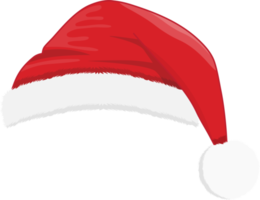 Navidad sombrero o Papa Noel sombrero en nuevo año fiesta dibujos animados diseño png