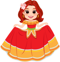 Cinco de Mayo - May 5, federal holiday in Mexico. Cinco de Mayo banner and poster design with mariachi dancers cartoon character png