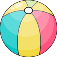 playa pelota plano icono diseño png