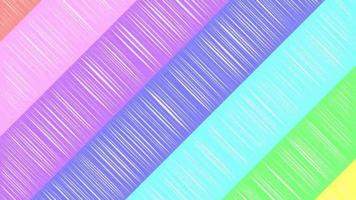 abstract rainbow colourful background with crayon effect loop animation video
