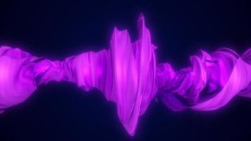 astratto viola linea vorticoso fluido raggiante energia scientifico futuristico hi-tech sfondo. video 4k, movimento design