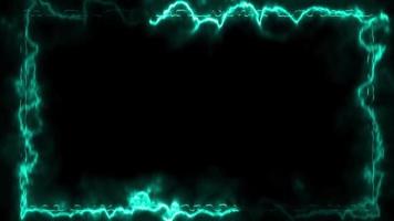 Abstract animated light Neon effect rectangle frame Loop background for presentation video