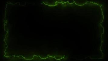 abstrakt animerad ljus neon effekt rektangel ram slinga bakgrund för presentation video