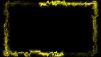 Abstract animated light Neon effect rectangle frame Loop background for presentation video