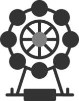 icono de vector de rueda de la fortuna