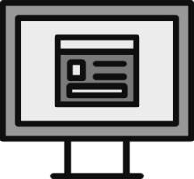 ordenador personal página web vector icono