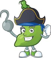 Broad beans cartoon character style vector