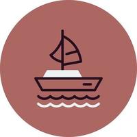 Sailing Boat Vector Icon