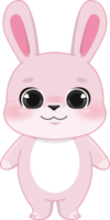 rosado Conejo dibujos animados personaje png