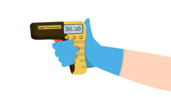 Check temperature flat icon PNG