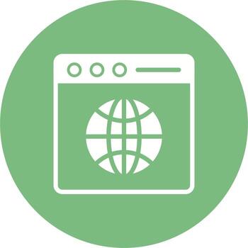 icono de vector de navegador