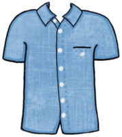 azul camisa dibujos animados mascota png