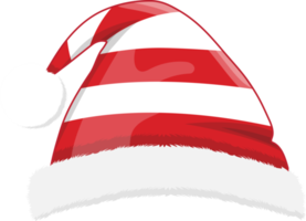 Navidad sombrero o Papa Noel sombrero en nuevo año fiesta dibujos animados diseño png