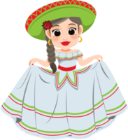 cinco de mayo - mei 5, federaal vakantie in Mexico. cinco de mayo banier en poster ontwerp met mariachi dansers tekenfilm karakter png