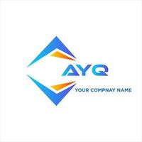 ayq resumen tecnología logo diseño en blanco antecedentes. ayq creativo iniciales letra logo concepto. vector